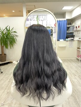 アルターシェリー(aL-ter che'rie) ブルーブラック[前髪/アンブレラカラー/こなれミディ]