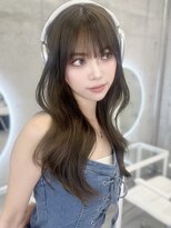 憧れ韓国くびれヘア/顔まわりカットレイヤーカット艶髪黒髪