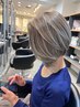 【白髪ぼかしカラー希望♪】白髪染を使わない透明感カラー＋トリートメント