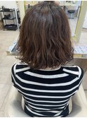 30代40代50代ゆるふわボブ白髪ぼかしボブパーマデジタルパーマ
