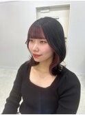 王道可愛い!ブルーブラック×寒色ピンク♪