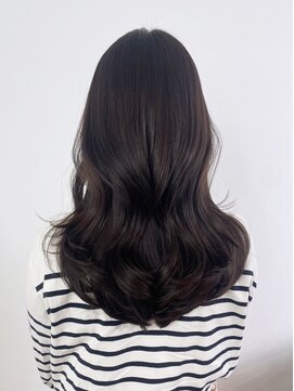 アルバム 新宿(ALBUM SHINJUKU) ウェーブミディアム似合わせカットマロンベージュ_ba538101