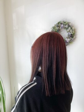 ケイズプラスカラン(HAIR AND MAKEUP K's PLUS calin) 【倉敷　沖/calin】ピンクデザインカラー