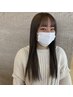 【野田限定】前髪縮毛＋前髪カット＋似合わせカラー＋再生TR￥15500