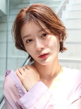 オーブヘアー ディモ 粕屋店(AUBE HAIR dimo) ヘルシーショートボブ/20代30代40代/外ハネ