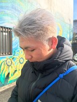 ブリーチ2回トリプルカラーホワイトシルバー