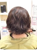 立体感ふわふわボブ×20代30代大人可愛い小顔ニュアンスパーマ