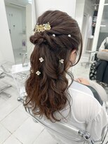 シアー(sheer)&nbsp;《sheer /稲葉》#ヘアセット#ハーフアップ