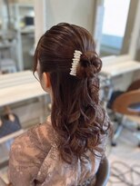 ヘアセットサロン ミント(Hair set salon MINT)&nbsp;お団子ハーフアップ