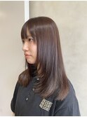 レイヤーカット×ブラウンカラー