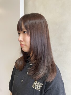 ジャパンデザイナーズアカデミー レイヤーカット×ブラウンカラー