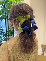 トリッカ 銀座(tricca)&nbsp;ヘアアレンジ/ねじりアレンジ/ヘアセット/結婚式参列アレンジ