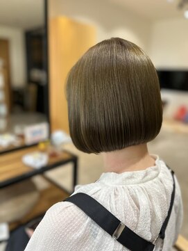 ライツ 富士店(ReiZ) 《ReiZ富士》オリーブベージュ×ミニボブ