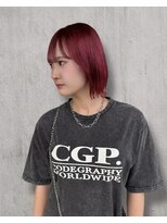 シエスタ(SIESTA)&nbsp;ダブルカラー　ワインレッド