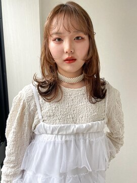 顔周りパツっと、レイヤー