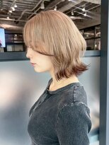 アルバム 銀座(ALBUM GINZA)&nbsp;くびれミディボブハイトーンブロンド_ba572141