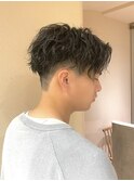 【無造作なのに色気のある大人パーマ】ツイスパ×センターパート