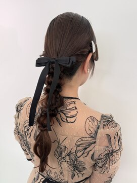 ミンクスオーバー(MINX OVER) 【ヘアセット】ふわふわ×編み下ろし(東京駅)
