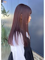 エムサロン(emu salon) ロング/髪質改善トリートメント/ピンク/透明感カラー
