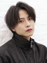 エイド 本店(aid)&nbsp;メンズミディアムセンターパートコンマバングミニウルフ