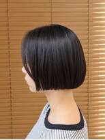 オーガニックエコ 川越(organic+eco)&nbsp;10代20代かわいい切りっぱなしボブカット　黒髪　髪質改善