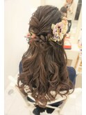 およばれハーフアップ