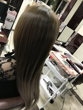 美容室 ハッピー シールエクステ 40本 馴染ませカット