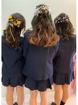 ラチャウ(La.Ciau) 卒業式☆ハーフアップ