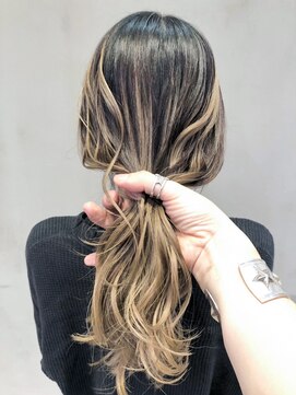 アルバム 銀座(ALBUM GINZA) ハイライトグラデーション_エアリーミディ_ba313963