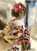 成人式当日・ヘア帯結び