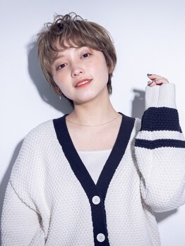 ミエルヘアーブラン(miel hair blanc)の写真/イルミナカラーで創るあふれるツヤと透明感☆【カット+うる艶ケアカラーリタッチ￥6400】【吾妻】