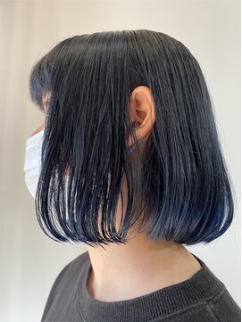 エガク(egaku) ディープブルーグラデBOB