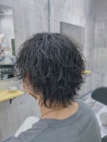 ビカムメンズヘアー 栄店(become men's hair)&nbsp;【波巻きパーマウルフ】名古屋栄メンズカットツイストスパイラル
