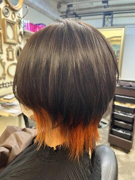 ヘアー ラウンジ アート(HAIR LOUNGE ART) ショートスタイル+インタナーカラー