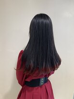 アズール 草加(azule)&nbsp;裾カラー／レッド／草加