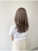 黒髪/グレーベージュ/レイヤーロング/前髪パーマ[新小岩駅]