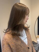 ザックジングウ 表参道(ZACC JINGU)&nbsp;ベージュカラー/ブリーチなし透明感カラー/レイヤースタイル