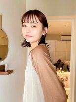 ユイル(Uil)&nbsp;似合わせ小顔ボブ×暖色カラー デザインカラー