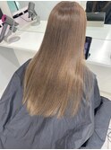 ブリーチ無しマロンベージュ