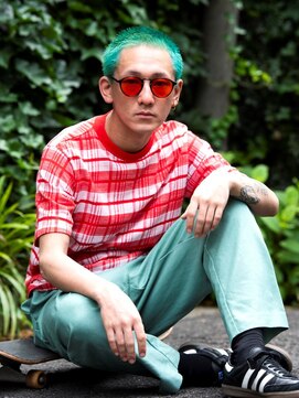 リブロ 三軒茶屋(LIBRO) ストリート系×グリーンヘア