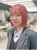 ハイトーンボブ/ピンクベージュ【佐々木麻衣】