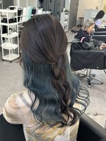 シェイロ(Cielro)&nbsp;【ダークターコイズ/アンブレラカラーこなれミディ】SAKI