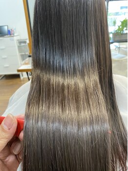 グレイスヘアーラン(grace hair Lan)の写真/≪髪質改善コース≫で内側からしっかり補修し、指通りなめらかなうるツヤ美髮を叶えてみませんか？