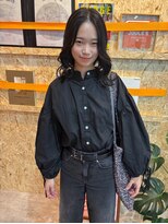 ジュール(JOULE'S)&nbsp;ふんわりミディアム/黒髪スタイル/大人ボブ＊