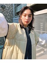 ソワ オモテサンドウ(SOIE OMOTESANDO)&nbsp;【SOIE】ふんわり前髪のロブヘアスタイル