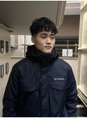 スキンフェード　ナチュラルパーマ