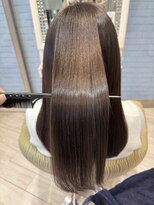 ビス ヘア アンド ビューティー 西新井店(Vis Hair＆Beauty)&nbsp;縮毛矯正ロング♪コスメストレート髪質改善ココアベージュ