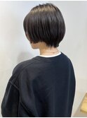 【吉田江梨】ショートボブカット大人可愛いアッシュベージュ縮毛