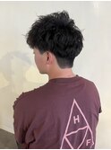 マッシュパーマスパイラルパーマツイストスパイラルツーブロ