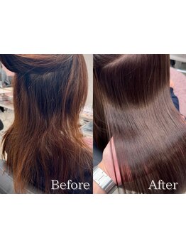 《髪質改善×巻ける縮毛矯正》SNSで注目の技術＊手触りやわらかいナチュラルな縮毛矯正で素髪へと導く―